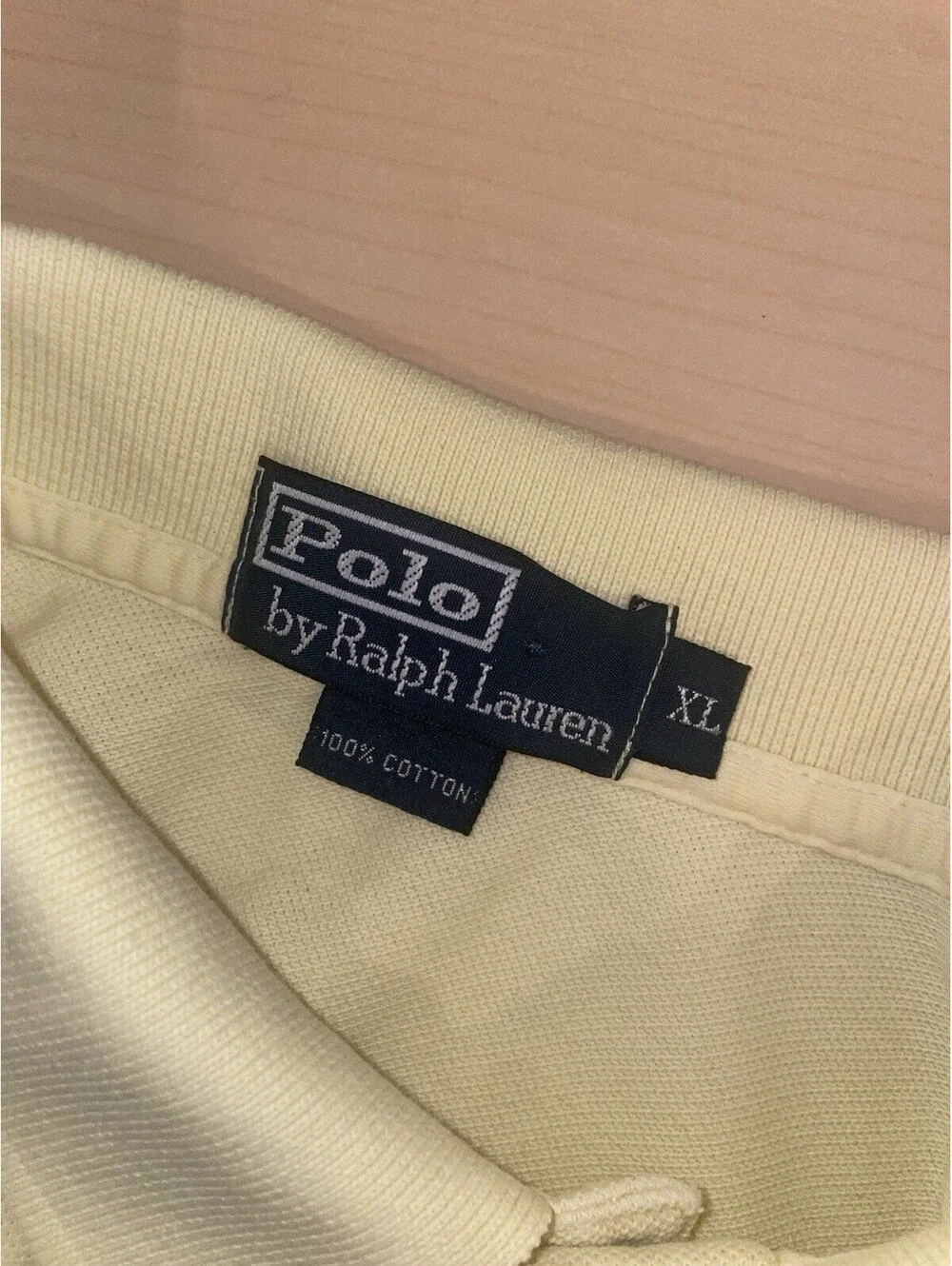 Polo by Ralph Lauren Men’s XL Yellow Knit Short Sleeve Polo Shirt Black Pony